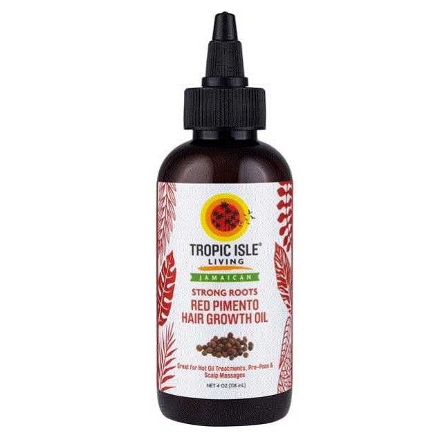 Tropic Isle Living Jamaican Strong Roots Red Pimento Hair Growth Oil 4 oz (B00142)
