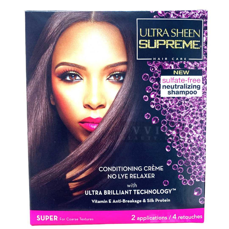 Ultra Sheen Supreme Conditioning Creme No Lye Relaxer kit Super 2 applications/4 retouches (B00084)