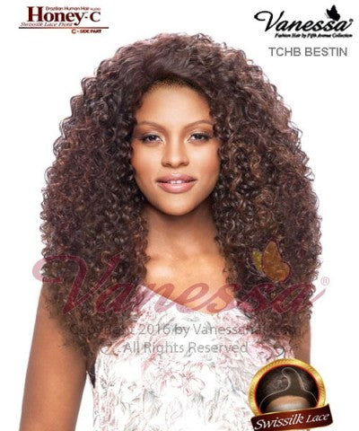 Vanessa TCHB BESTIN - Human Hair Blend HONEY-C Lace Front Wig - PickupEZ.com