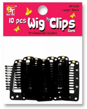 Wig Clips(Large)-10pcs Black