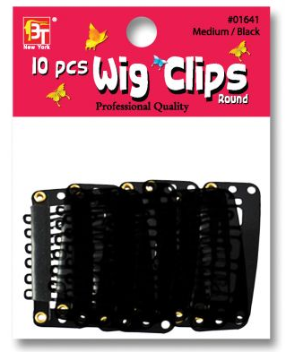 Wig Clips(Midium)-10pcs Black - PickupEZ.com