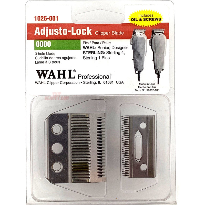 Wahl Senior,Designer 3-hole blade 0000-Includes Oil & Screws (B0000S)