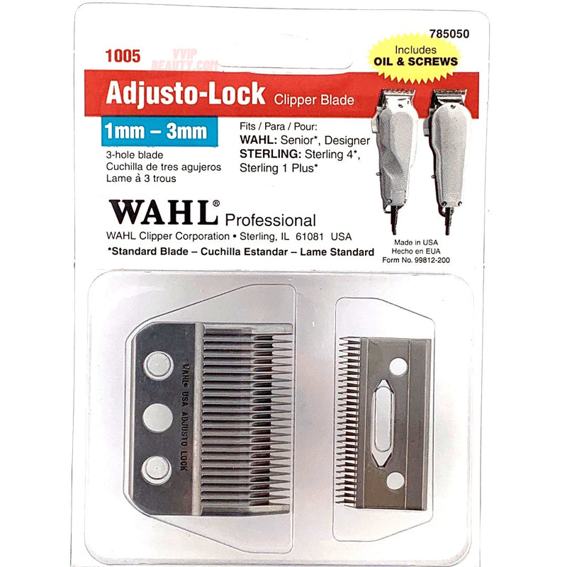 Wahl Senior,Designer 3-hole blade 1mm-3mm Includes Oil & Screws (B0000S)