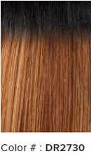 Peluca sintética Outre con raya en I y frontal de encaje Jada (01)