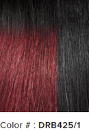 Peluca sintética Outre con raya en I y frontal de encaje Jada (01)