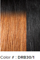 Peluca sintética Outre con raya en I y frontal de encaje Jada (01)