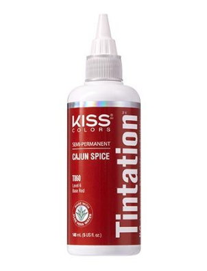 KISS COLORS Tintation Semi-Permanent Hair Color-T860 - Cajun Spice 5oz (S5)