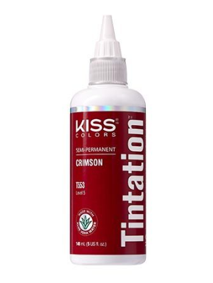 KISS COLORS Tintation Semi-Permanent Hair Color-T553 - Crimson 5oz (S7)