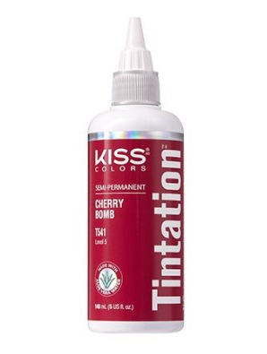 KISS COLORS Tintation Semi-Permanent Hair Color-T541 - Cherry Bomb 5oz (S5)