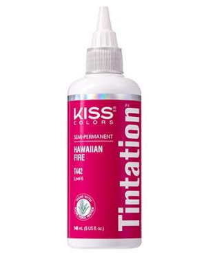KISS COLORS Tintation Semi-Permanent Hair Color-T442 - Hawaiian Fire 5oz (S6)
