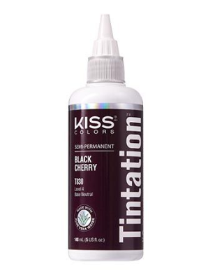 KISS COLORS Tintation Semi-Permanent Hair Color-T830 - Black Cherry 5oz (S5)