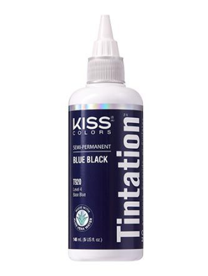 KISS COLORS Tintation Semi-Permanent Hair Color-T920 - Blue Black 5oz (S6)