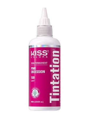 KISS COLORS Tintation Semi-Permanent Hair Color-T430 - Pink Obsession 5oz (S5)