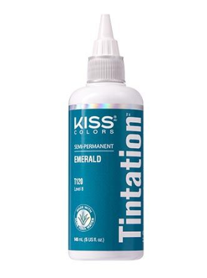 KISS COLORS Tintation Semi-Permanent Hair Color-T120 - Emerald 5oz (S6)