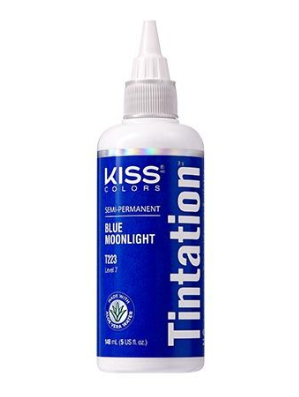 KISS COLORS Tintation Semi-Permanent Hair Color-T223 - Blue Moonlight 5oz (S7)