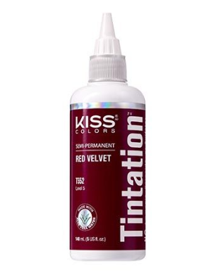 KISS COLORS Tintation Semi-Permanent Hair Color-T552 - Red Velvet 5oz (S5)