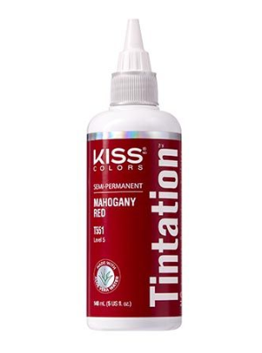 KISS COLORS Tintation Semi-Permanent Hair Color-T551 - Mahogany Red 5oz (S7)