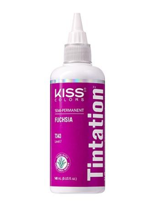 KISS COLORS Tintation Semi-Permanent Hair Color-T343 - Fuchsia 5oz (S5)