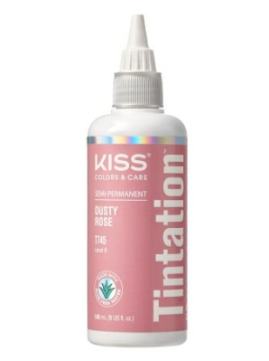 KISS COLORS Tintation Semi-Permanent Hair Color-T745 - Dusty Rose 5oz