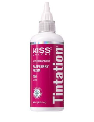 KISS COLORS Tintation Semi-Permanent Hair Color-T450 - Raspberry Prism 5oz (S7)