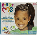 Kit de alisado con crema acondicionadora sin lejía Just For Me Regular