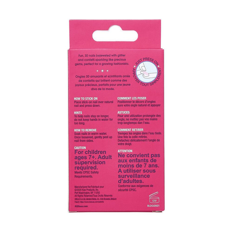 NAILS LITTLE DIVA GEL CANDY STICK-ON NAILS BLDG01(42)