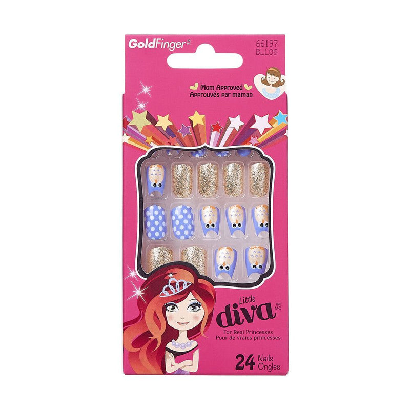 GF LITTLE DIVA STICKER NAILS-QUITETIME-Bll08(42)