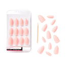 Uñas largas Gold Finger Gel Glam Matte Stiletto Pink 24 CT GFC11 (42)