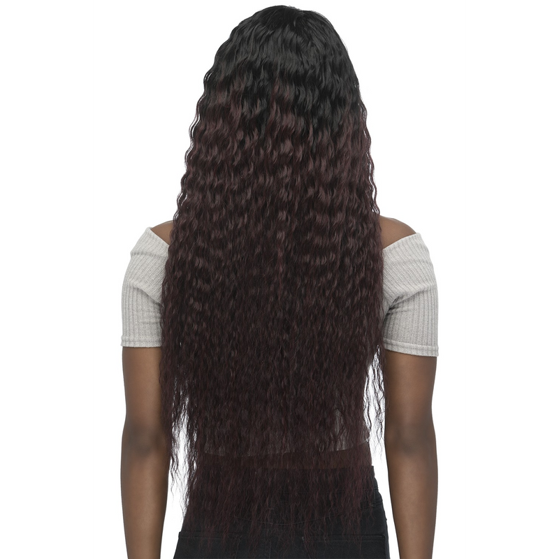 VIVICA A FOX 33" LAYERED SPANISH WAVE WITH BLACK VELVET HEADBAND WIG - HB JOA (01)