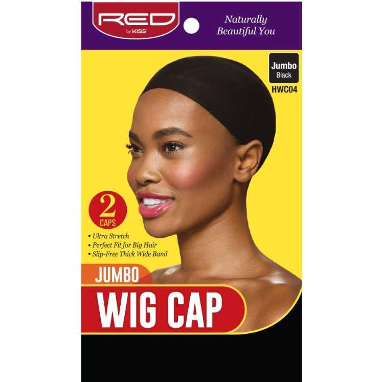 Jumbo Wig Cap, Black, 2pcs in pack (S20)