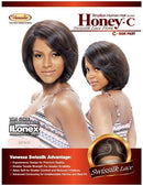 Peluca Vanessa Honey, mezcla de cabello humano brasileño, frontal de encaje suizo lateral C, TCHB ILONEX 