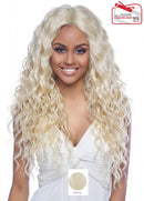 Peluca Harlem125 de cabello sintético con frontal de encaje, encaje suizo, raya profunda de 6 pulgadas LSD62 (01) 