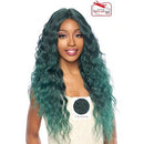 Peluca Harlem125 de cabello sintético con frontal de encaje, encaje suizo, raya profunda de 6 pulgadas LSD62 (01) 