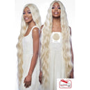 Peluca frontal de encaje suizo - Raya central profunda de 6" Estilo ondulado extralargo 42" - LSD91 (B) 