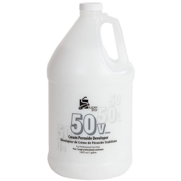 Super Star 50 Volumes Hair Cream Peroxide Developer-1Gallon ^