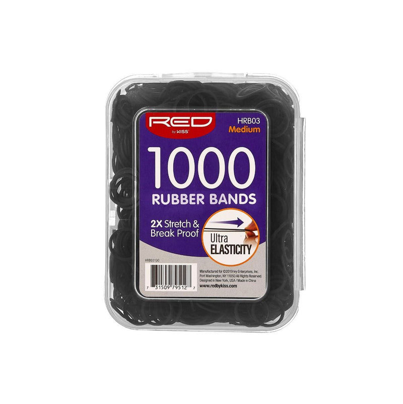 RED RUBBER BAND MEDIUM 1000 PCS Hrb03