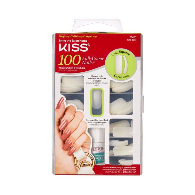 KS 100 NAILS - ACTIVE LONG SQUARE CARRE LONG 100PS23(M4)