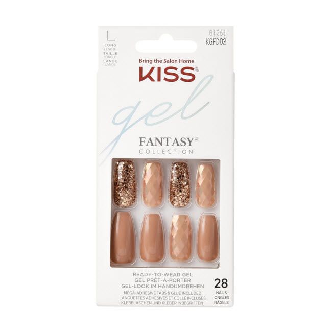 KISS Gel Fantasy 28 Nails -KGFD02 P (S20.42)