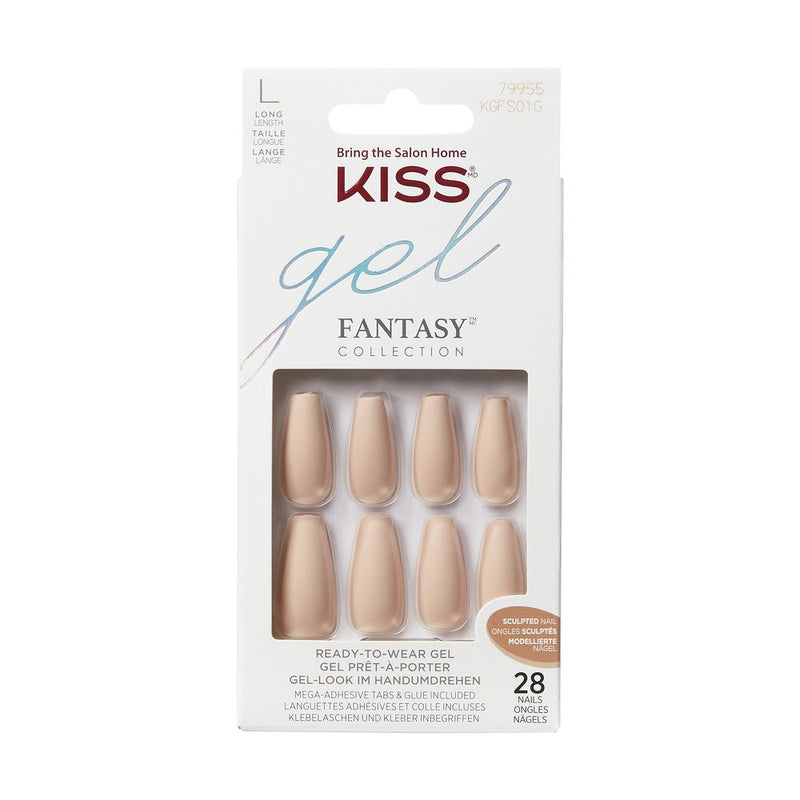 KISS Gel Fantasy Sculpted Nails 28 Nails-KGFS01 (S20.42)