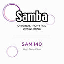 HARLEM 125 SAMBA 140 – Cola de caballo lisa de 45 cm (18"). Largo elegante • Fácil de enrollar • Elegancia para el día a día