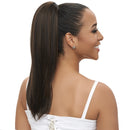 HARLEM 125 SAMBA 140 – Cola de caballo lisa de 45 cm (18"). Largo elegante • Fácil de enrollar • Elegancia para el día a día