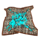 Pañuelo de seda para el cabello/Pañuelo cuadrado para el cuello/Pañuelo para bolso/Pañuelo bohemio para la cabeza/Turbante/Pañuelo para la cabeza/Bandana (61 cm × 61 cm) (22)