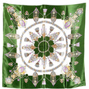 Pañuelo de seda para el cabello/Pañuelo cuadrado para el cuello/Pañuelo para bolso/Pañuelo bohemio para la cabeza/Turbante/Pañuelo para la cabeza/Bandana (61 cm × 61 cm) (22) 