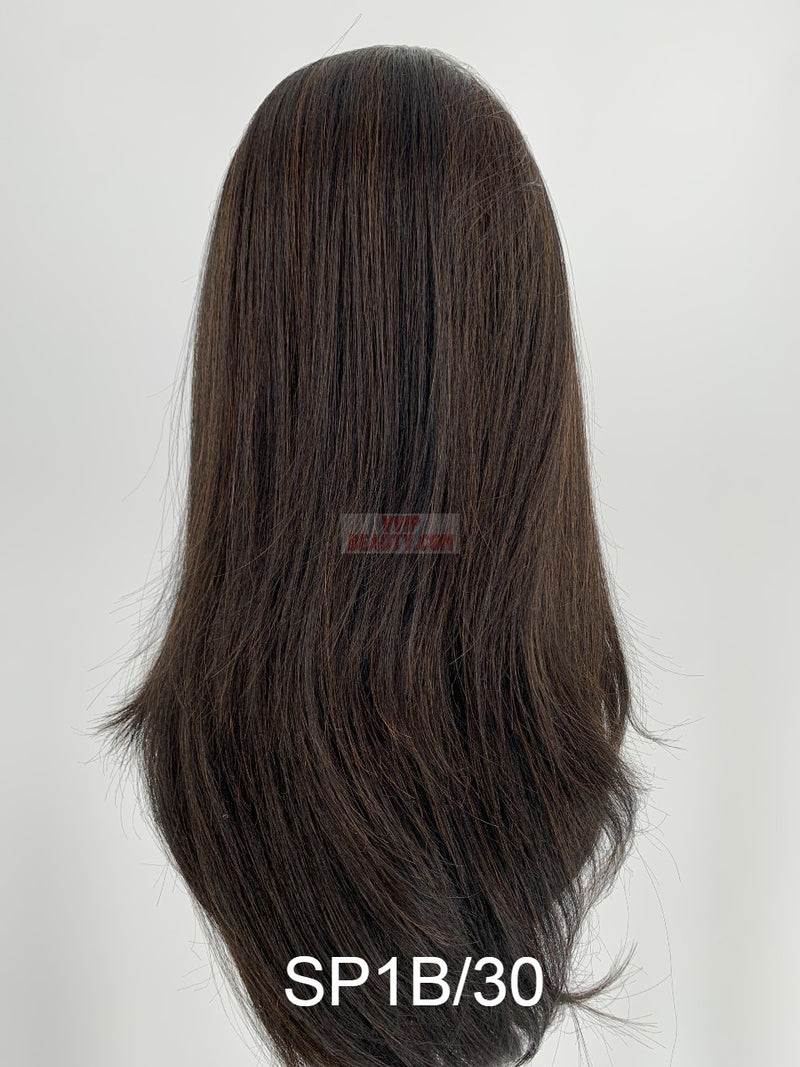 VANESSA HONEY-88 BRAZILIAN HUMAN HAIR BLEND WHOLE LACE ALL-HANDTIED WIG T88HB BERLIN (01)