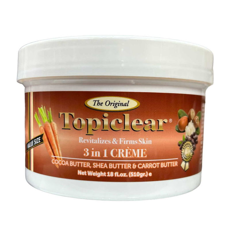 Topiclear 3 in 1 Cocoa Butter / Shea Butter / Carrot Butter Body Creme 18 oz